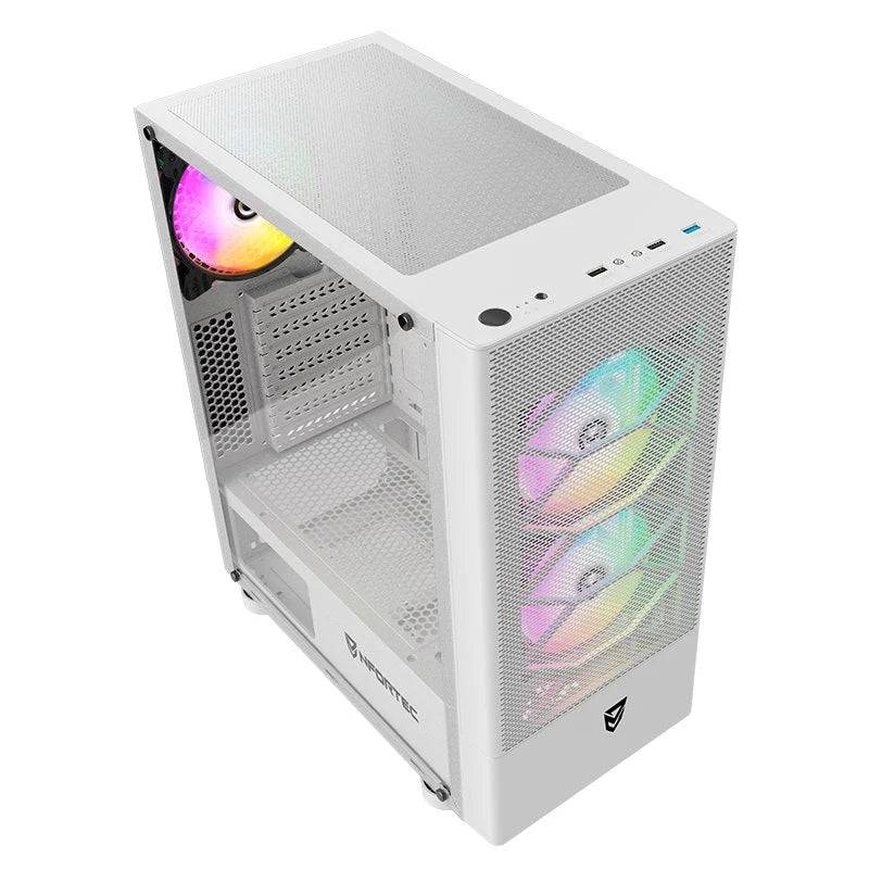 Nfortec Caelum RGB Torre ATX con Frontal Mallado Cristal Templado