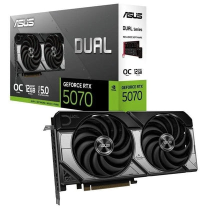 ASUS Dual GeForce RTX 5070 OC 12GB GDDR7 AI DLSS4 Reflex 2 RTX