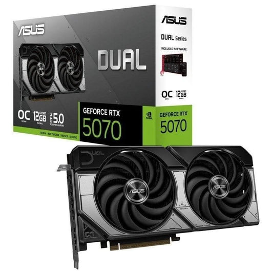 ASUS Dual GeForce RTX 5070 OC 12GB GDDR7 AI DLSS4 Reflex 2 RTX