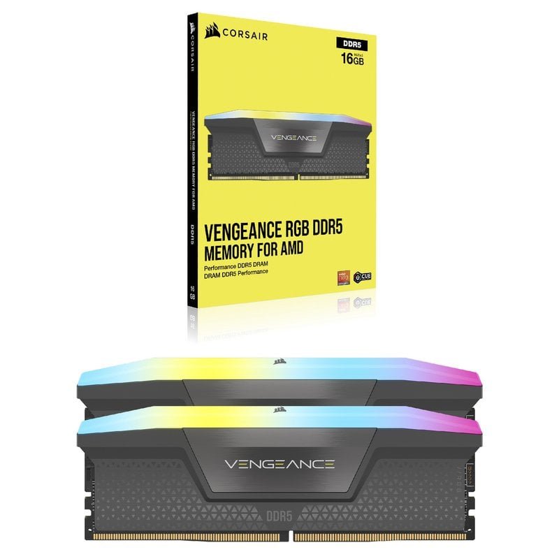 Corsair Vengance RGB DDR5 6000MHz 32GB 2x16GB CL30 Intel XMP - AMD EXPO