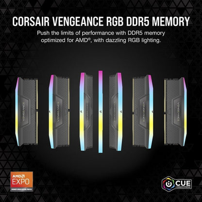 Corsair Vengance RGB DDR5 6000MHz 32GB 2x16GB CL30 Intel XMP - AMD EXPO