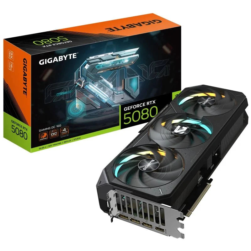 Gigabyte GeForce RTX 5080 GAMING OC 16GB GDDR7 Reflex 2 RTX AI DLSS4