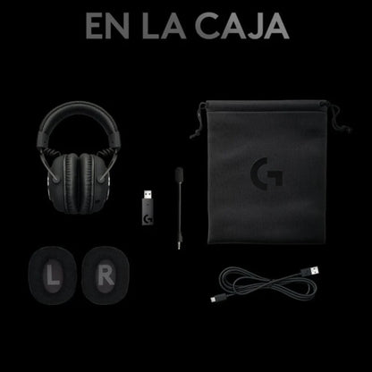 Logitech G Pro X Auriculares Gaming Inalámbricos Lightspeed Negros