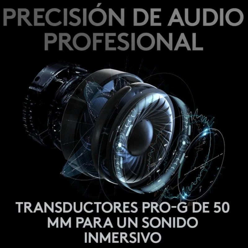 Logitech G Pro X Auriculares Gaming Inalámbricos Lightspeed Negros