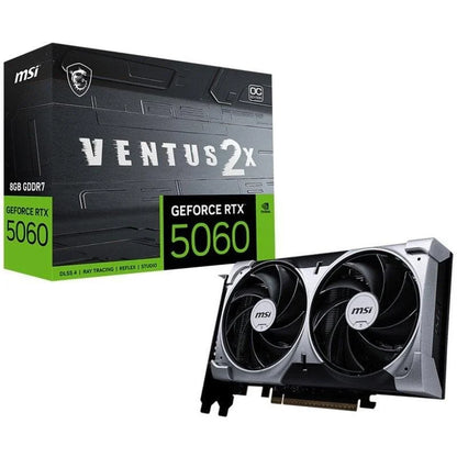 MSI GeForce RTX 5060 VENTUS 2X OC 8GB GDDR7 Reflex 2 RTX AI DLSS4