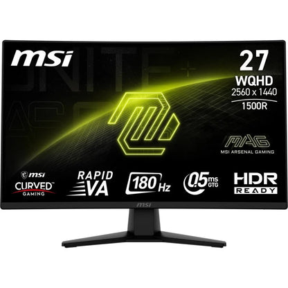 MSI MAG 27" LED Rapid VA QHD 180Hz Curva