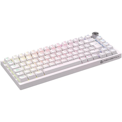 Newskill Pyros PRO Teclado Gaming Inalámbrico Mecánico 75% Hotswap Blanco