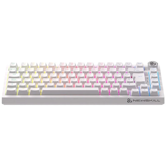 Newskill Pyros PRO Teclado Gaming Inalámbrico Mecánico 75% Hotswap Blanco