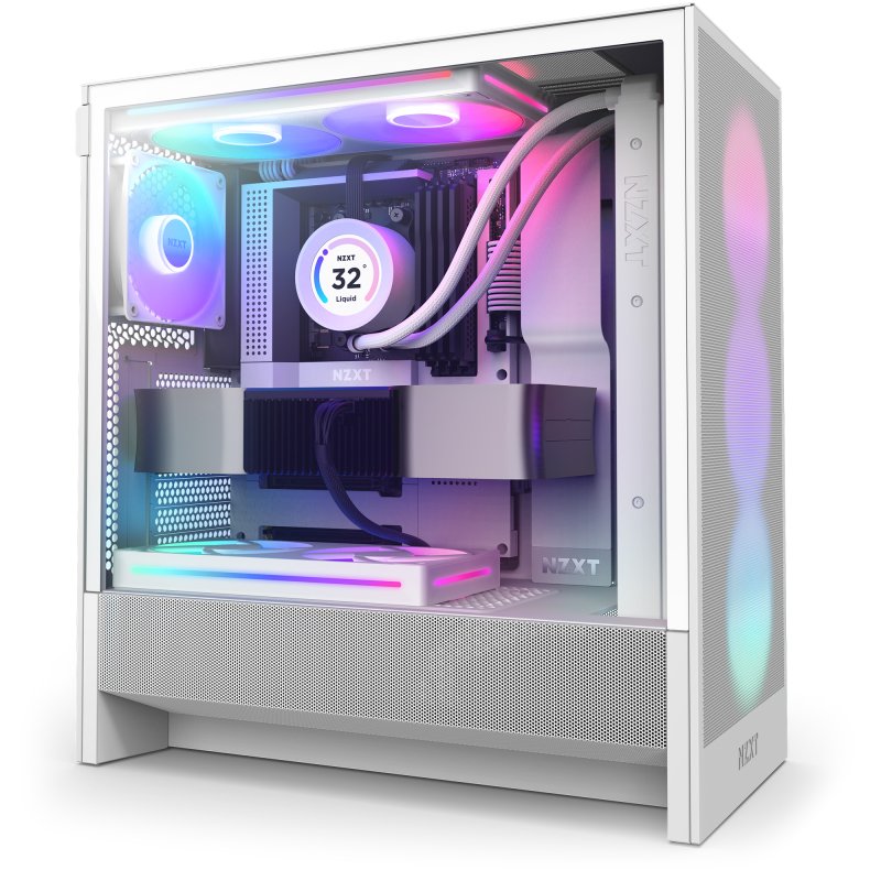 Torre NZXT H5 Flow RGB Cristal Templado