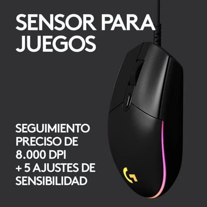 Pack G213 Prodigy &  Logitech G203 Lightsync 2Gen Gaming 8000DPI RGB