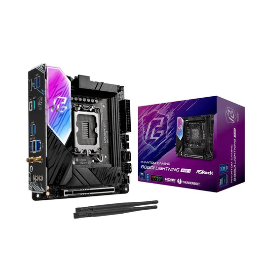 Asrock B860 Mini ITX LGA 1851 Phantom Gaming Lightning DDR4