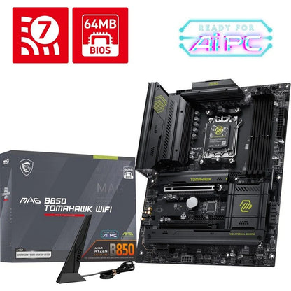 MSI MAG B850 Tomahawk Wifi AM5 DDR5 ATX WiFi 7 5G LAN