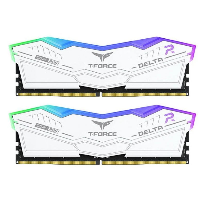 Team Group Delta White RGB DDR5 6000MHz 32GB 2x16GB CL30  AMD EXPO - Intel XMP