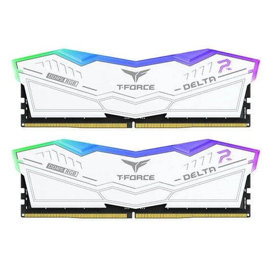 Team Group Delta White RGB DDR5 6000MHz 32GB 2x16GB CL30  AMD EXPO - Intel XMP